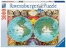 Ravensburger, Puzzle 3000: Antyczna mapa świata (17074)