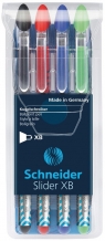 Zestaw długopisów Schneider Slider Basic XB 4 sztuki mix kolorów (151294)