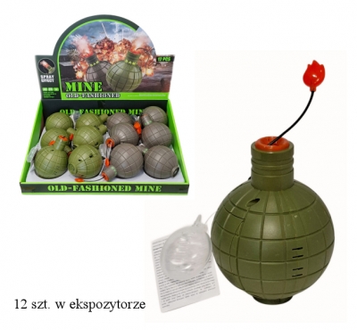<img src='https://webimage.pl/pics/746/4/d5902496224746Q12864.jpg' style='height:440px' /> Zestaw militarny zabawka granat z zawleczką z efektem dymu ,z elementami światło i dźwięk