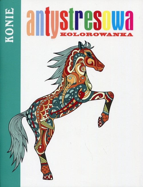 Antystresowa kolorowanka Konie