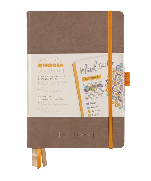 Notes Rhodia -  Rhodiarama Goalbook taupe  A5 - kropki - Hardcover