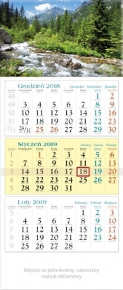 Kalendarz 2019 Trójdzielny Strumień KT4