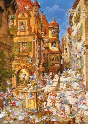 Heye, Puzzle 1000: Romantyczne miasto - Dzień (29874) - Michael Ryba