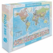 Puzzle 2000 - Świat polityczny mapa 1:42 000 000