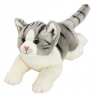 Suki, Kot Szaro-Biały Pręgowany leżący 35 cm (12074)