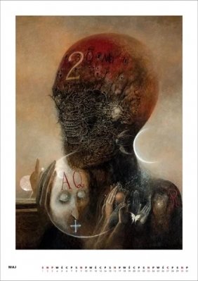 Kalendarz 2027 Beksiński A3 wzór 10 - Edyta Niemiec-Szywała