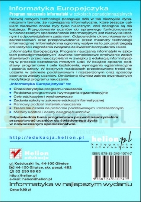 Informatyka Europejczyka. Informatyka. Program nauczania dla szkół ponadgimnazjalnych - Danuta Korman, Grażyna Zawadzka