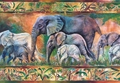 Puzzle 1000 Copy of Parade of Elephants (102747) - praca zbiorowa