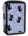 Piórnik podwójny BackUp z wyposażeniem - Magic cats (PB7DW16)