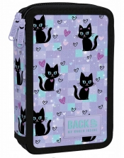 Piórnik podwójny BackUp z wyposażeniem - Magic cats (PB7DW16)