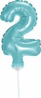 Balon foliowy Godan błękitny 13 cm cyfra 2 (BC-5BLO2)
