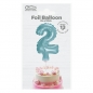 Balon foliowy Godan błękitny 13 cm cyfra 2 (BC-5BLO2)