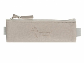 Saszetka mini z gumką na zeszyt Sharky szara