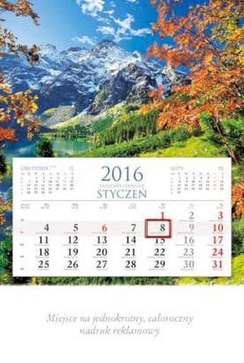 Kalendarz 2016 KM 1 Szczyty jednodzielne