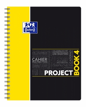 Kołozeszyt ProjectBook Oxford 4: 80 kartek A4 w kratkę