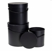 Pudełko Flower Box 3szt czarny ROZETTE