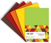 Arkusze piankowe A4 5 kolorów Forest mix