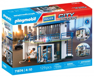 <img src='https://webimage.pl/pics/747/8/d4008789718747.jpg' style='height:440px' /> Playmobil Posterunek policji z miejscem przesłuchań 71874