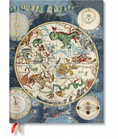 Kalendarz książkowy ultra 2021 12M Celestial
