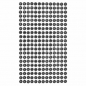 Kryształki samoprzylepne black 6mm 260szt