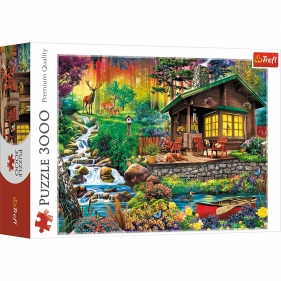 Puzzle 3000: Chatka w lesie (33074)
