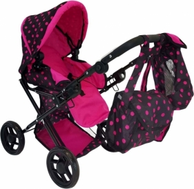 Wózek dla lalek głęboki z torbą