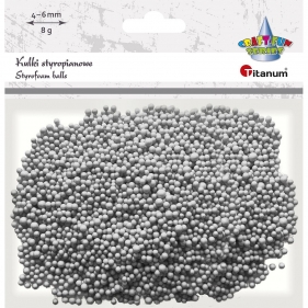Kulki styropianowe 4-6mm/8g - jasnoszare (362102)