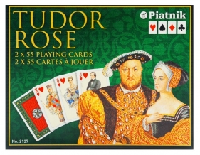 Karty do gry Piatnik 2 talie Róża Tudorów