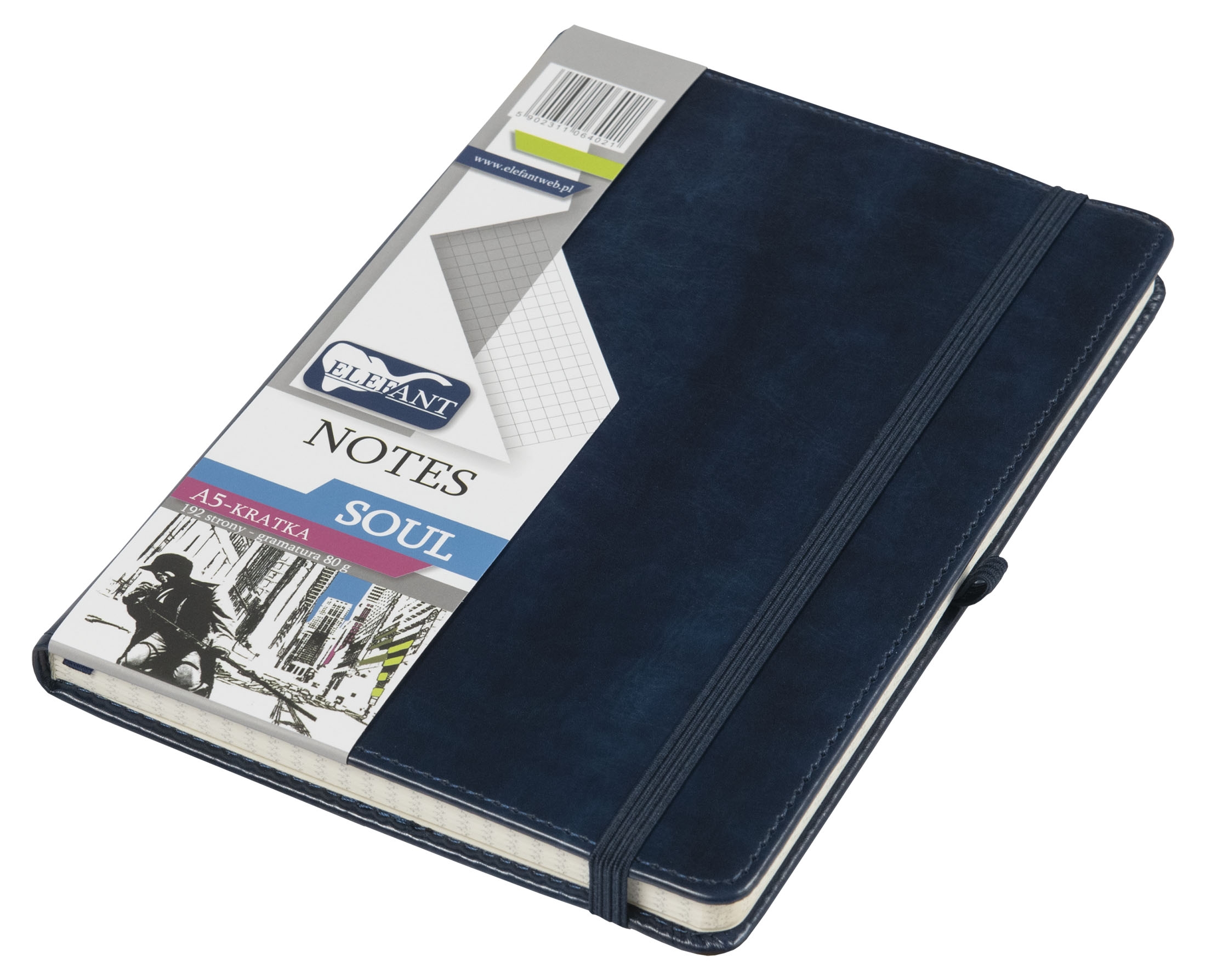 Notes Soul A5/192k. kratka - Granatowy