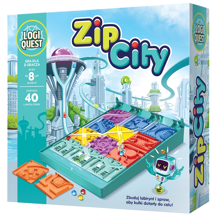 Logiquest: Zip City (edycja polska) (Uszkodzone opakowanie)