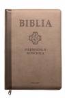 Biblia pierwszego Kościoła brązowa z paginatorami praca zbiorowa