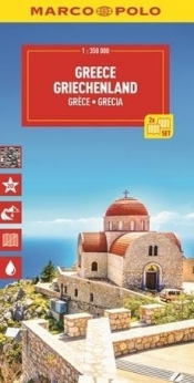 Mapa drogowa Grecja 1:350 000 - Opracowanie zbiorowe