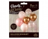 Bukiet balonowy B&C różowo-miedziany 7szt