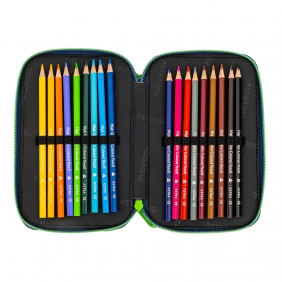 Piórnik podwójny z wyposażeniem Astrabag Football, AC21