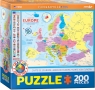 Puzzle 200 Smartkids Map of Europa 6200-5374 7+