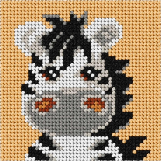 Haft. Moje pierwsze wyszywanie - Zebra