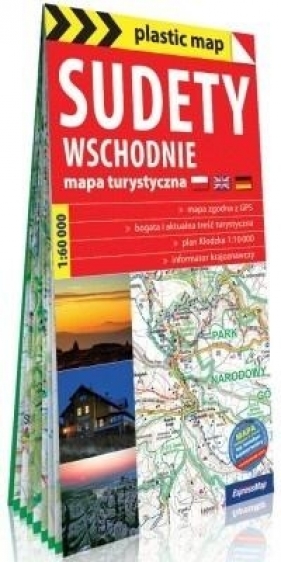 Plastic map Sudety Wschodnie 1:60 000 w.2018