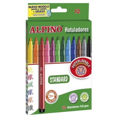 Flamastry Standard 12 kolorów ALPINO