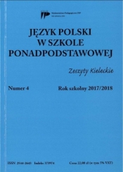 Język polski w szkole ponadpodst. nr 4 2017/2018 - Praca zbiorowa