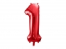 Balon foliowy 1 czerwony 86cm