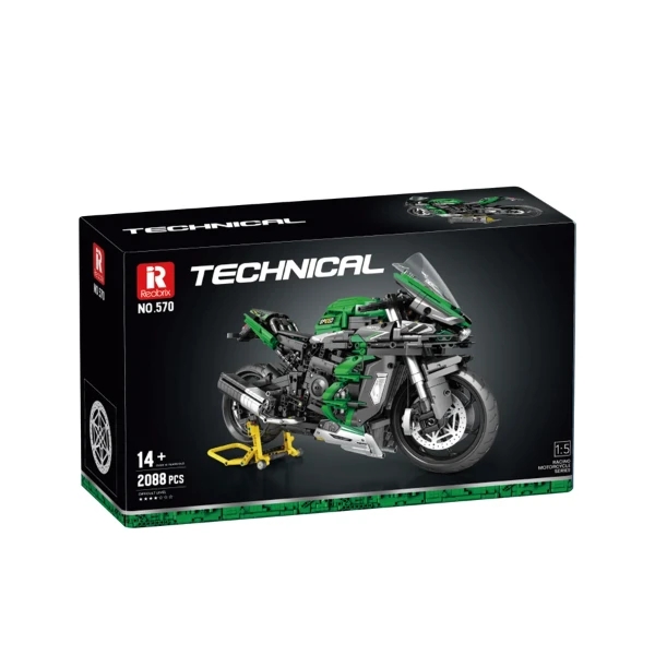 <img src='https://webimage.pl/pics/750/1/d6974077151030.png' style='height:440px' /> Klocki REOBRIX 570 Motocykl sportowy Ninja H2 SX SE (2088 elementów)