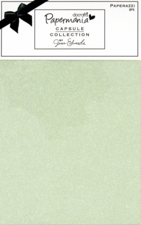 Zestaw papierów brokatowych CAPSULE CHELSEA GREEN (8 kartek) - PMA-173104