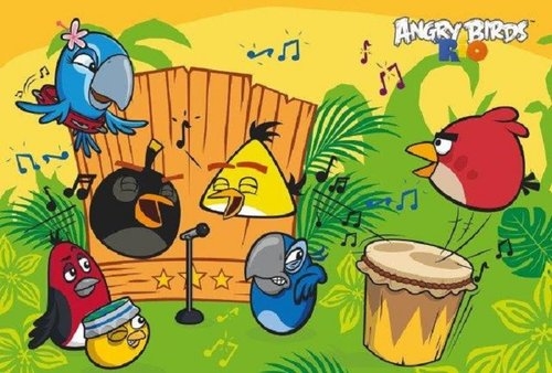 Puzzzle Angry Birds Rio W Rytmie Samby 90