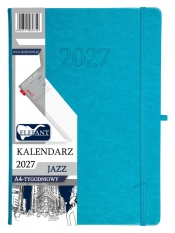 Kalendarz A4 tygodniowy Jazz - turkusowy