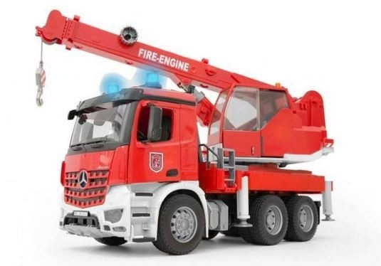 Pojazd MB Arocs Auto dźwig straży pożarnej z sygnałami (BR-03675)