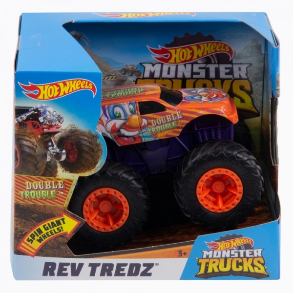 Pojazd Monster Trucks Rev Tredz 1:43 Double Trouble (FYJ71/FYJ77)