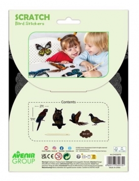 Naklejki do wydrapywania - Ptaki (CH232075)