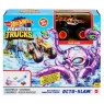 Hot Wheels Monster Trucks: Starcie z ośmiornicą - Mały zestaw kaskaderski +