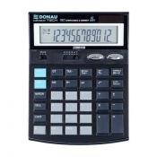 Kalkulator biurowy 12 cyfr. czarny DONAU