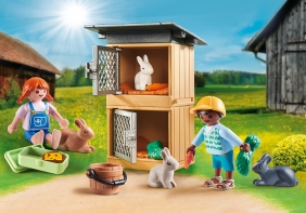 Playmobil Zestaw upominkowy: Karmienie królików (70675)